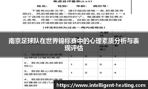南京足球队在世界锦标赛中的心理素质分析与表现评估